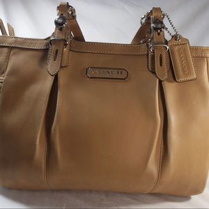 Coach tan handbag